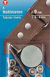 Rivets tubulaires - inoxydable - 9mm
