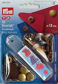 Boutons pression - Anorak 12mm - vieille or