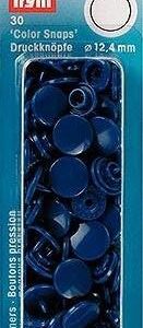 Boutons pression - 12.4mm - rond - bleu foncé