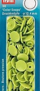 Boutons pression - 12.4mm - rond - vert