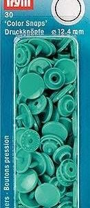 Boutons pression - 12.4mm - rond - turquoise