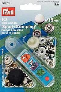 Boutons pression - Sport&Camping - 15mm - nickel